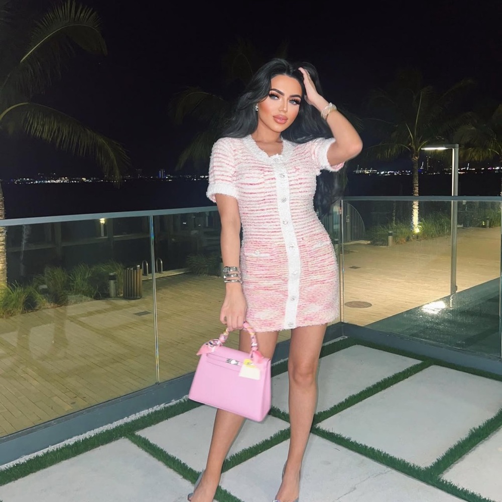 ELEGANT JESSICA BARA CHERYL SHORT SLEEVE KNIT MINI DRESS